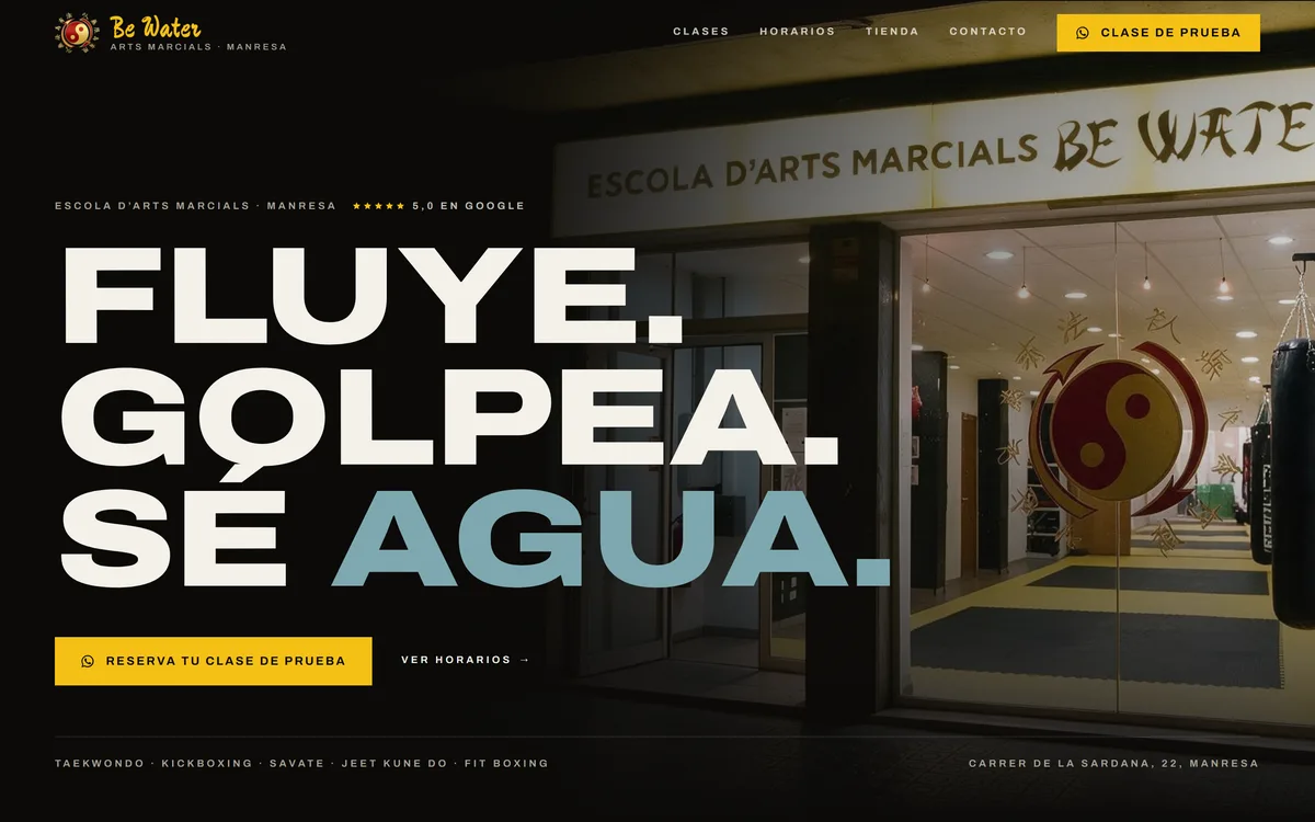 Portada de bewatermanresa.com